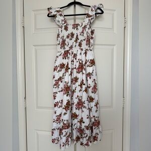 Amazon The Drop - Floral White and Pink Dress